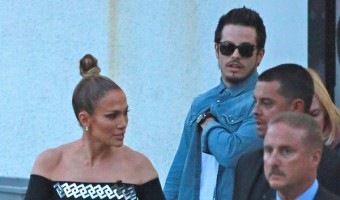 Jennifer Lopez & Casper Smart Leaving The American Idol Studios